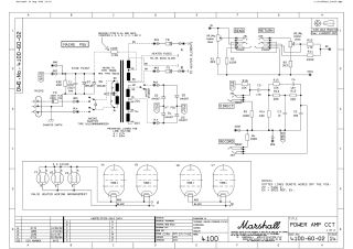 Schematics, Service manual, or circuit diagram for Marshall Schematic £